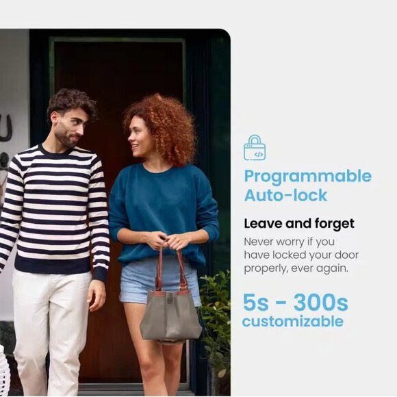 Lockly 2K Video Vision Zeno Series Deadbolt WiFi Smart Lock Home Key Fingerprint - Picture 16 of 16